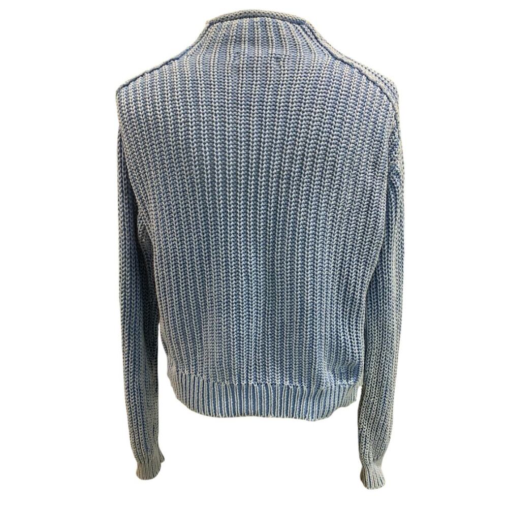 Size XS Z Supply Womens Rollneck Style Blue Fade Look - Picture 5 of 7